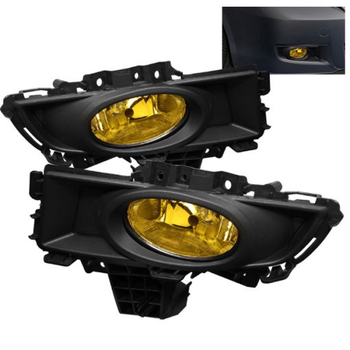Picture of Spyder Mazda 3 07 - 08 4Dr OEM Fog Lights (Wont Fit SportsGt Or Htchbck)wswch Yellow FL - CL - MAZ307 - Y
