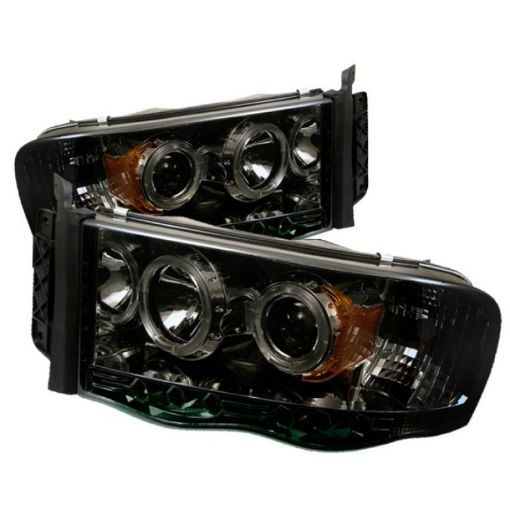 Picture of Spyder Dodge Ram 1500 02 - 05Ram 2500 03 - 05 Projector Headlights LED Halo LED Smke PRO - YD - DR02 - HL - SMC