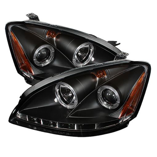 Picture of Spyder Nissan Altima 02 - 04 Projector Headlights Halogen Model - LED Halo LED Blk PRO - YD - NA02 - HL - BK