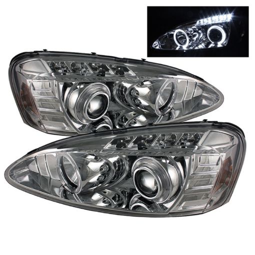Picture of Spyder Pontiac Grand Prix 04 - 08 Projector Headlights LED Halo LED Chrm PRO - YD - PGP04 - HL - C