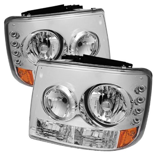 Picture of Spyder Chevy Silverado 1500 99 - 02 ( Not Fit HD Model)LED Crystal Headlights Chr HD - YD - CS99 - 1PC - AM - C
