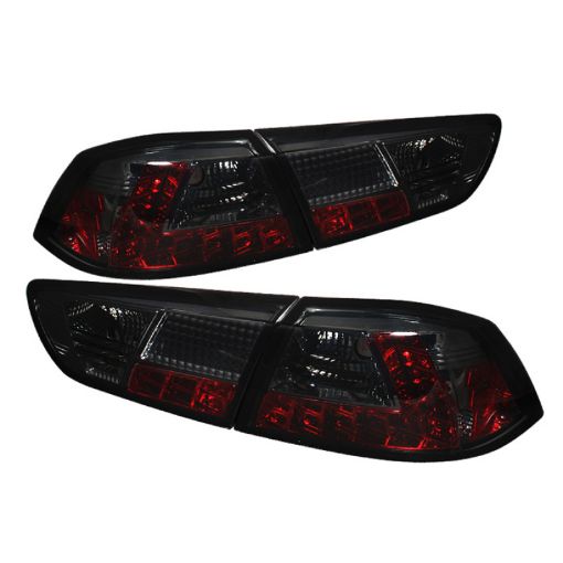 Picture of Spyder Mitsubishi LancerEvolution X 08 - 14 LED Tail Lights Smke ALT - YD - MITEVO1008 - LED - SM