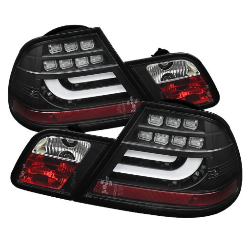 Picture of Spyder BMW E46 00 - 03 2Dr Coupe Light Bar LED Tail Lights Blk ALT - YD - BE4600 - LBLED - BK