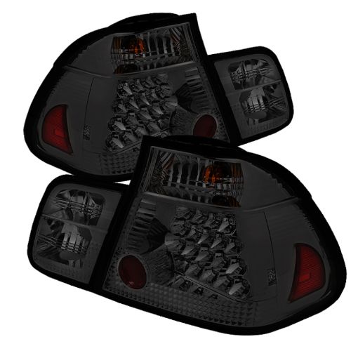 Picture of Spyder BMW E46 3 - Series 02 - 05 4Dr Tail Lights Smke ALT - YD - BE4602 - 4D - LED - SM