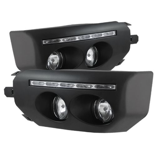 Picture of Spyder Toyota FJ Cruiser 07 - 14 Fog Lights With LED Daytime Running Lights wswch Blk FL - DRL - TFJ07 - BK