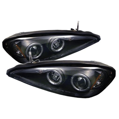 Picture of Spyder Pontiac Grand AM 99 - 05 Projector Headlights LED Halo LED Blk Low 9006 PRO - YD - PGAM99 - HL - BK