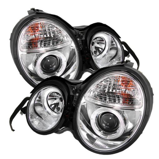 Picture of Spyder Mercedes Benz E - Class 95 - 99 Projector Headlights LED Halo Chrm PRO - YD - MBW21095 - HL - C