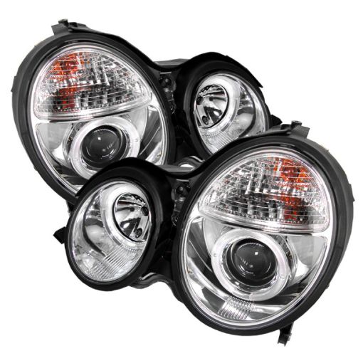 Picture of Spyder Mercedes Benz E - Class 00 - 02 Projector Headlights LED Halo Chrm PRO - YD - MBW21099 - HL - C