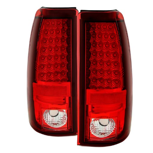 Picture of Spyder Chevy Silverado 1500 03 - 06 (Not Fit Stepside)LED Tail Lights Red Clear ALT - YD - CS03 - LED - RC