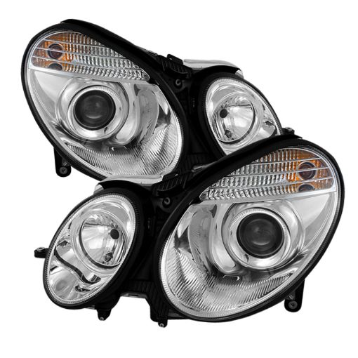 Picture of Spyder Mercedes Benz E - Class 03 - 06 Projector Headlights Halogen Model Only - Chrm PRO - YD - MBW21103 - C
