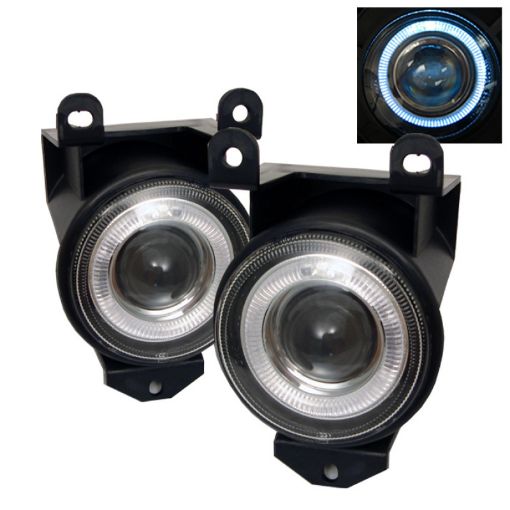 Picture of Spyder Chevy Silverado 15002500 99 - 02 Projector Headlights CCFL Halo LED Black Smoke FL - P - GD99 - HL
