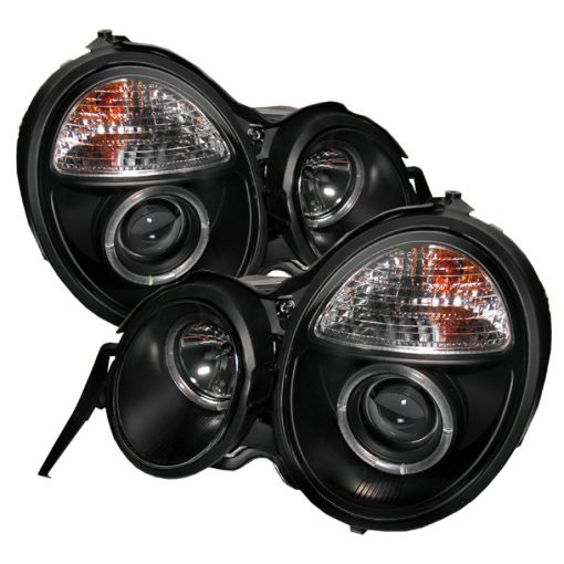 Picture of Spyder Mercedes Benz E - Class 95 - 99 Projector Headlights LED Halo Blk PRO - YD - MBW21095 - HL - BK