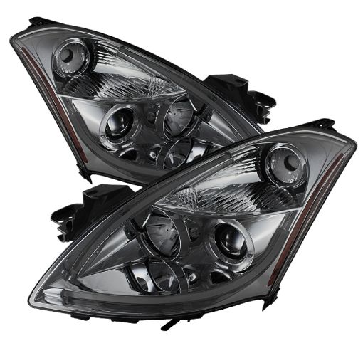 Picture of Spyder Nissan Altima 4Dr 10 - 12 Projector Headlights Light DRL LED Halo Smke PRO - YD - NA104D - LTDRL - SM
