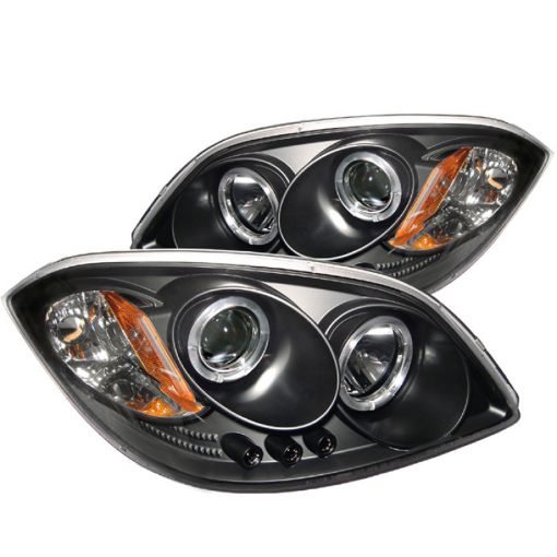 Picture of Spyder Chevy Cobalt 05 - 10Pontiac G5 07 - 09 Projector Headlights LED Halo LED Blk PRO - YD - CCOB05 - HL - BK