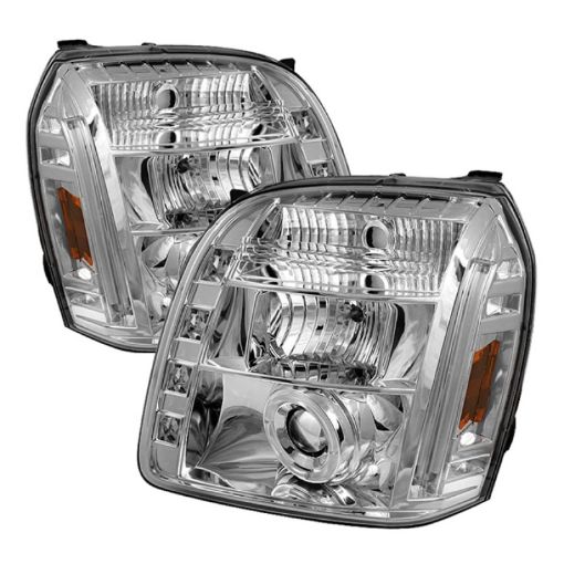 Picture of Spyder GMC Yukon 07 - 14GMC Yukon XL 07 - 14 Projector Headlights LED Halo LED Chrome PRO - YD - GY07 - HL - C