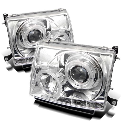 Picture of Spyder Toyota Tacoma 97 - 00 Projector Headlights LED Halo LED Chrome High H1 Low H1 PRO - YD - TT97 - HL - C
