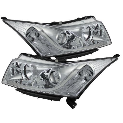 Picture of Spyder Chevy Cruze 11 - 14 Projector Headlights Light Tube DRL Chrm PRO - YD - CCRZ11 - LTDRL - C