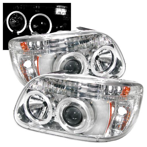 Picture of Spyder Ford Explorer 95 - 01 1PC Projector Headlights LED Halo Chrm PRO - YD - FEXP95 - HL - 1PC - C