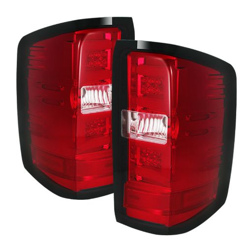 Picture of Spyder Chevy 1500 14 - 16 Light Bar LED Tail Lights Red Clear ALT - YD - CS14 - LBLED - RC