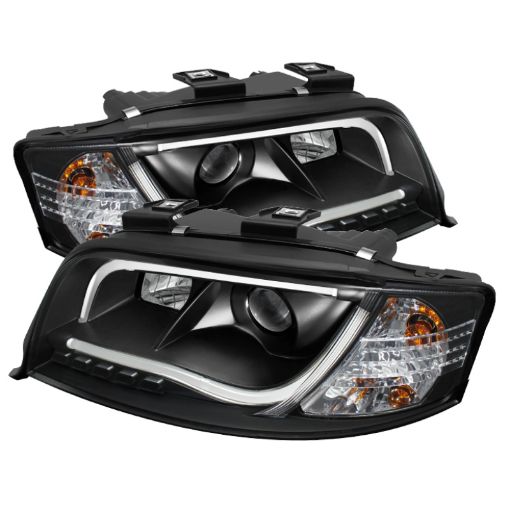 Picture of Spyder Audi A6 02 - 04 Projector Headlights Halogen ModelLight Tube DRL Blk PRO - YD - ADA601 - LTDRL - BK