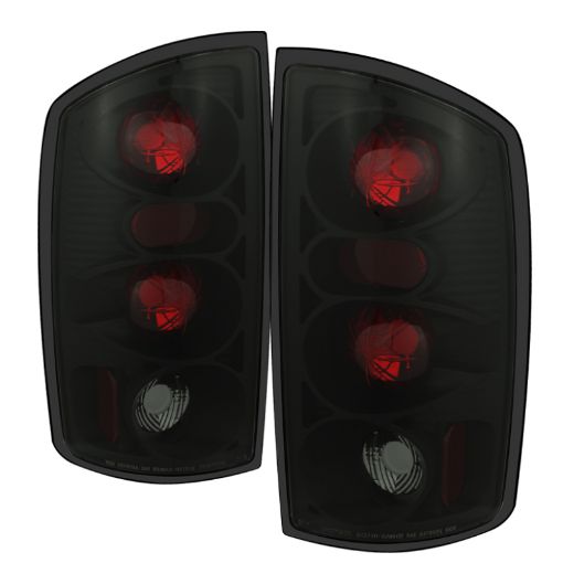 Picture of Spyder Dodge Ram 02 - 06 1500Ram 25003500 03 - 06 Euro Style Tail Lights Black Smoke ALT - YD - DRAM02 - BSM