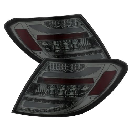 Picture of Spyder Mercedes Benz W204 C - Class 08 - 11 LED Tail Lights Incandescent - Smke ALT - YD - MBZC08 - LED - SM