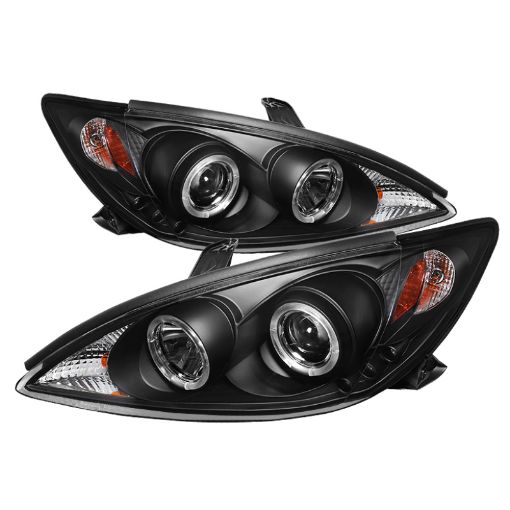 Picture of Spyder Toyota Camry 02 - 06 Projector Headlights LED Halo LED Black High H1 Low H1 PRO - YD - TCAM02 - HL - BK