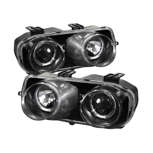 Picture of Spyder Acura Integra 94 - 97 Projector Headlights LED Halo - Black High H1 Low 9006 PRO - YD - AI94 - HL - BK