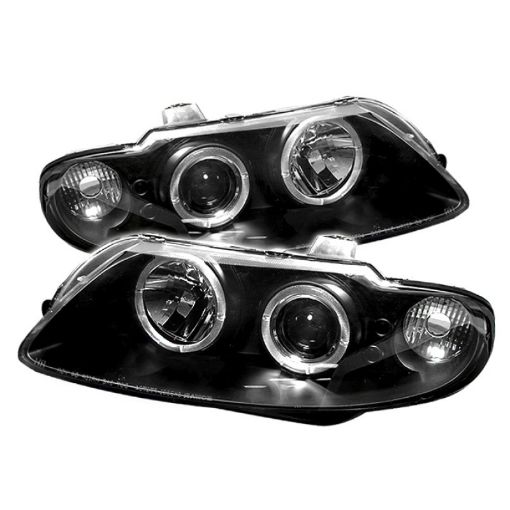 Picture of Spyder Pontiac GTO 04 - 06 Projector Headlights LED Halo LED Black High H1 Low H1 PRO - YD - PGTO04 - HL - BK