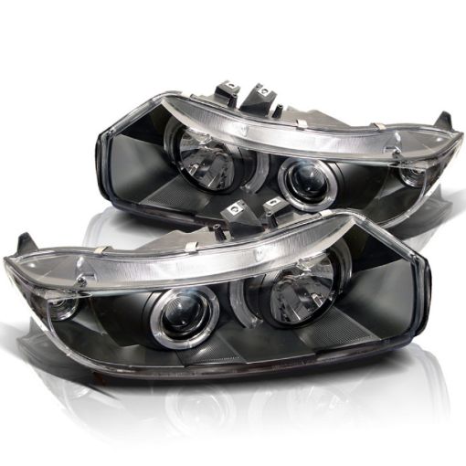 Picture of Spyder Honda Civic 06 - 08 2Dr Projector Headlights LED Halo Black High H1 Low H1 PRO - YD - HC06 - 2D - HL - BK