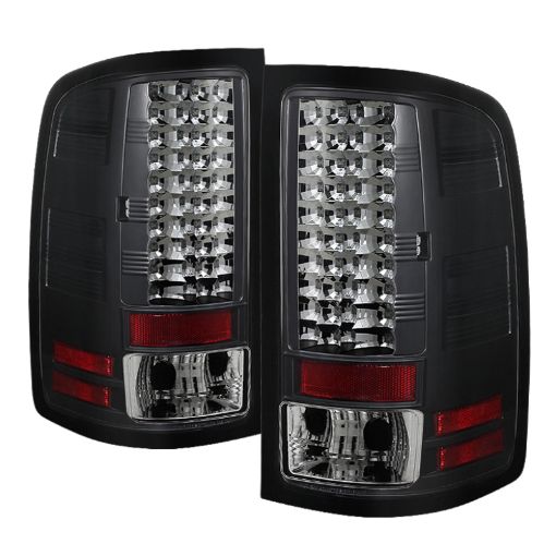 Picture of Spyder GMC Sierra 07 - 13 (Not fit 3500 Dually 4 Rear Wheels)LED Tail Lights Black ALT - YD - GS07 - LED - BK