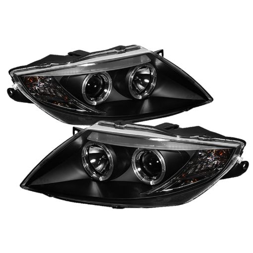 Picture of Spyder BMW Z4 03 - 08 Projector Headlights XenonHID Model Only - LED Halo Black PRO - YD - BMWZ403 - HID - BK