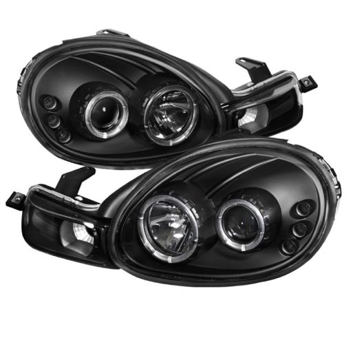 Picture of Spyder Dodge Neon 00 - 02 Projector Headlights LED Halo LED Black High H1 Low H1 PRO - YD - DN00 - HL - BK