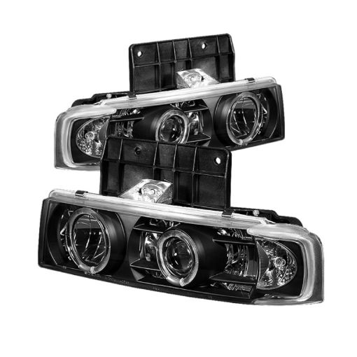 Picture of Spyder Chevy Astro 95 - 05GMC Safari 95 - 05 Projector Headlights LED Halo Black PRO - YD - CA95 - HL - BK