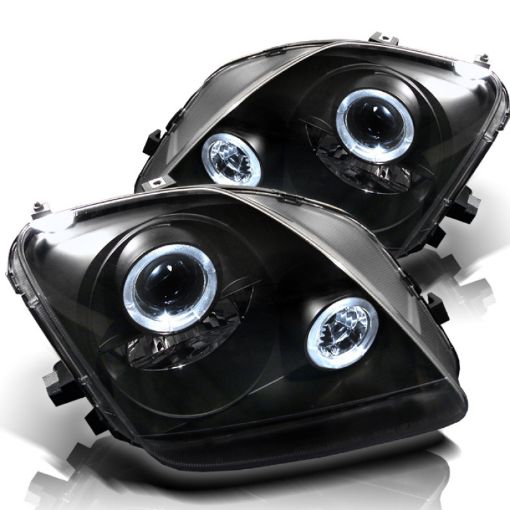 Picture of Spyder Honda Prelude 97 - 01 Projector Headlights LED Halo Black High H1 Low H1 PRO - YD - HP97 - HL - BK