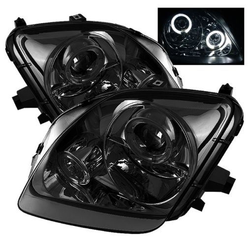 Picture of Spyder Honda Prelude 97 - 01 Projector Headlights LED Halo Smoke High H1 Low H1 PRO - YD - HP97 - HL - SM