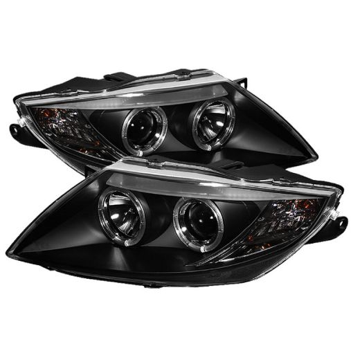 Picture of Spyder BMW Z4 03 - 08 Projector Headlights Halogen Model Only - LED Halo Black PRO - YD - BMWZ403 - HL - BK
