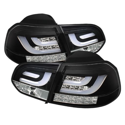 Picture of Spyder Volkswagen GolfGTI 10 - 13 G2 Type With Light Bar LED Tail Lights Black ALT - YD - VG10 - LED - G2 - BK