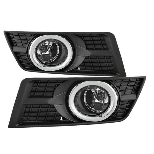 Picture of Spyder Cadillac SRX 2010 - 2015 OEM Style Fog Lights WUniversal Switch Clear FL - CASRX10 - C