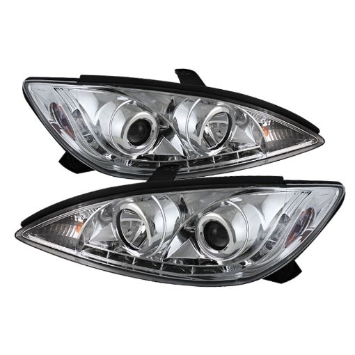 Picture of Spyder Toyota Camry 02 - 06 Projector Headlights DRL Chrome High H1 Low H1 PRO - YD - TCAM02 - DRL - C