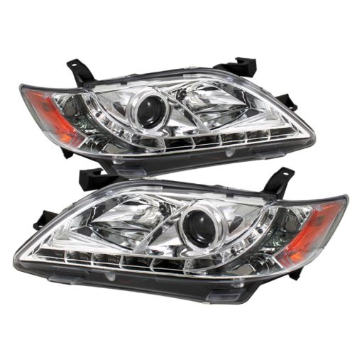 Picture of Spyder Toyota Camry 07 - 09 Projector Headlights DRL Chrome High H1 Low H7 PRO - YD - TCAM07 - DRL - C