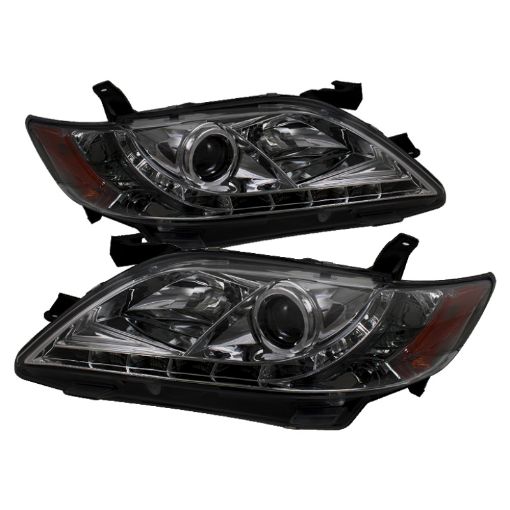 Picture of Spyder Toyota Camry 07 - 09 Projector Headlights DRL Smoke High H1 Low H7 PRO - YD - TCAM07 - DRL - SM