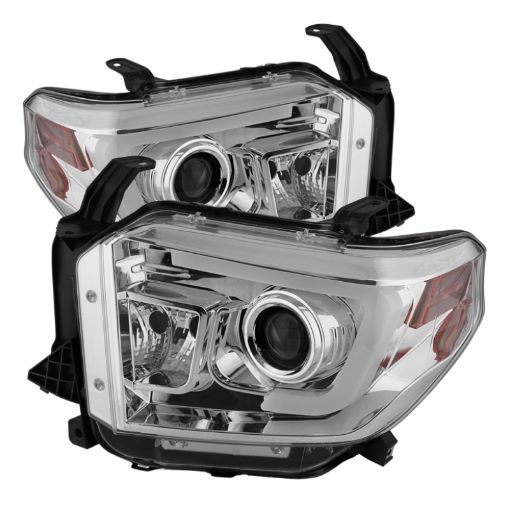 Picture of Spyder Toyota Tundra 2014 - 2016 Projector Headlights Light Bar DRL Chrome PRO - YD - TTU14 - DRL - C