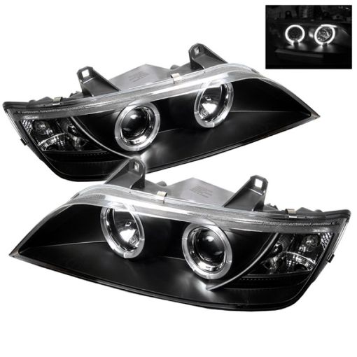Picture of Spyder BMW Z3 96 - 02 Projector Headlights LED Halo Black High H1 Low H1 PRO - YD - BMWZ396 - HL - BK