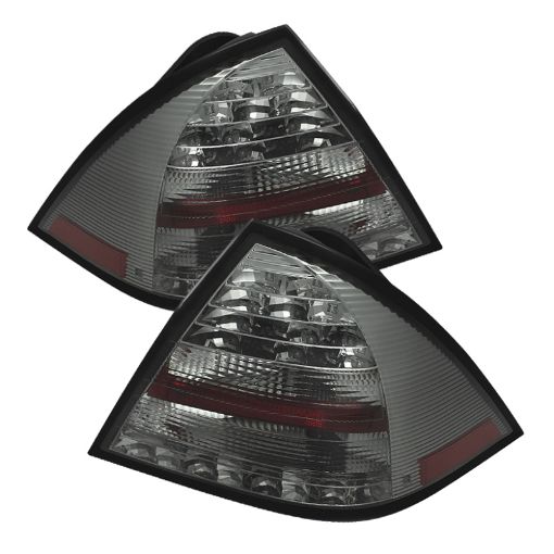 Picture of Spyder Mercedes Benz W203 C - Class 05 - 07 4DR Sedan LED Tail Lights Smoke ALT - YD - MBZC05 - LED - SM