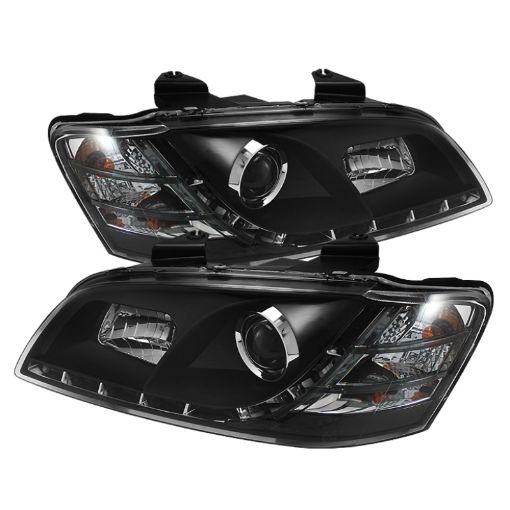 Picture of Spyder Pontiac G8 08 - 09 Projector Headlights DRL Black High H1 Low H7 PRO - YD - PG808 - DRL - BK