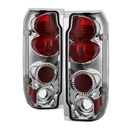 Picture of Spyder Ford F150 87 - 96Ford Bronco 88 - 96 Euro Style Tail Lights Chrome ALT - YD - FF15089 - C