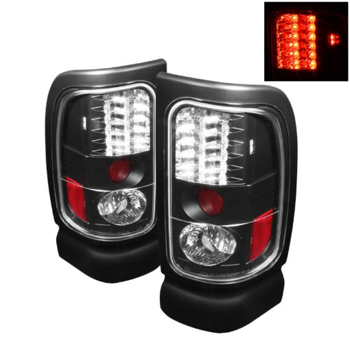 Picture of Spyder Dodge Ram 1500 94 - 01Ram 25003500 94 - 02 LED Tail Lights Black ALT - YD - DRAM94 - LED - BK
