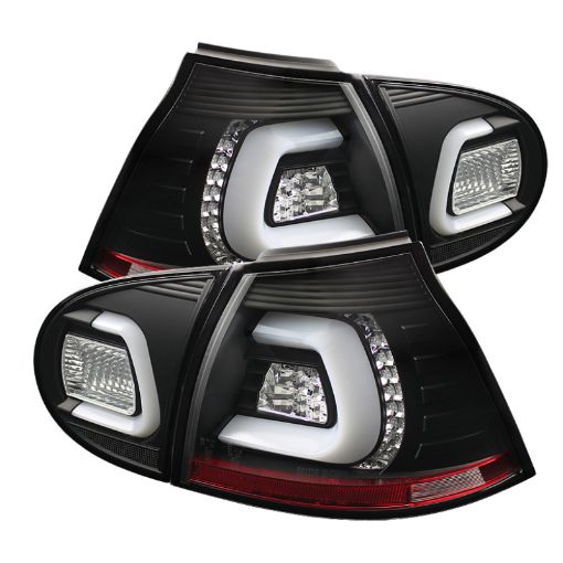 Picture of Spyder Volkswagen Golf V 06 - 09 LED TURN SIGNAL LED Tail Lights Black ALT - YD - VG03 - LED - BK