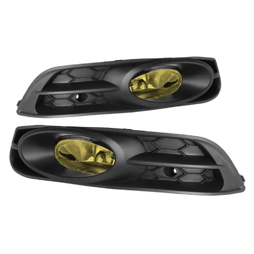 Picture of Spyder Honda Civic 2012 - 2013 2DrCoupe OEM Fog Light WSwitch Yellow FL - HC2012 - 2D - Y